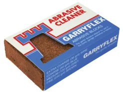 Abrasive Rubber Block, Fine Brown, 240 Grit, Garryflex