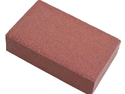 Abrasive Rubber Block, Fine Brown, 240 Grit, Garryflex