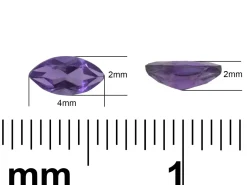 Amethyst, Marquise, 4x2mm