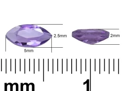 Amethyst, Marquise, 5x2.5mm