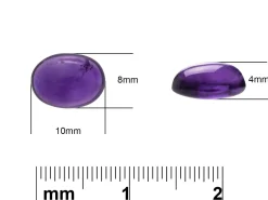 Amethyst, Oval Cabochon, 8x6mm