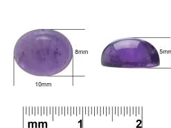 Amethyst, Oval Cabochon, 10x8mm