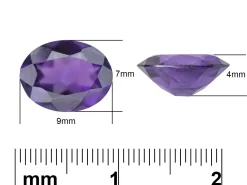 Amethyst, Oval, 9x7mm