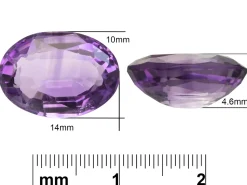 Amethyst, Oval, 14x10mm
