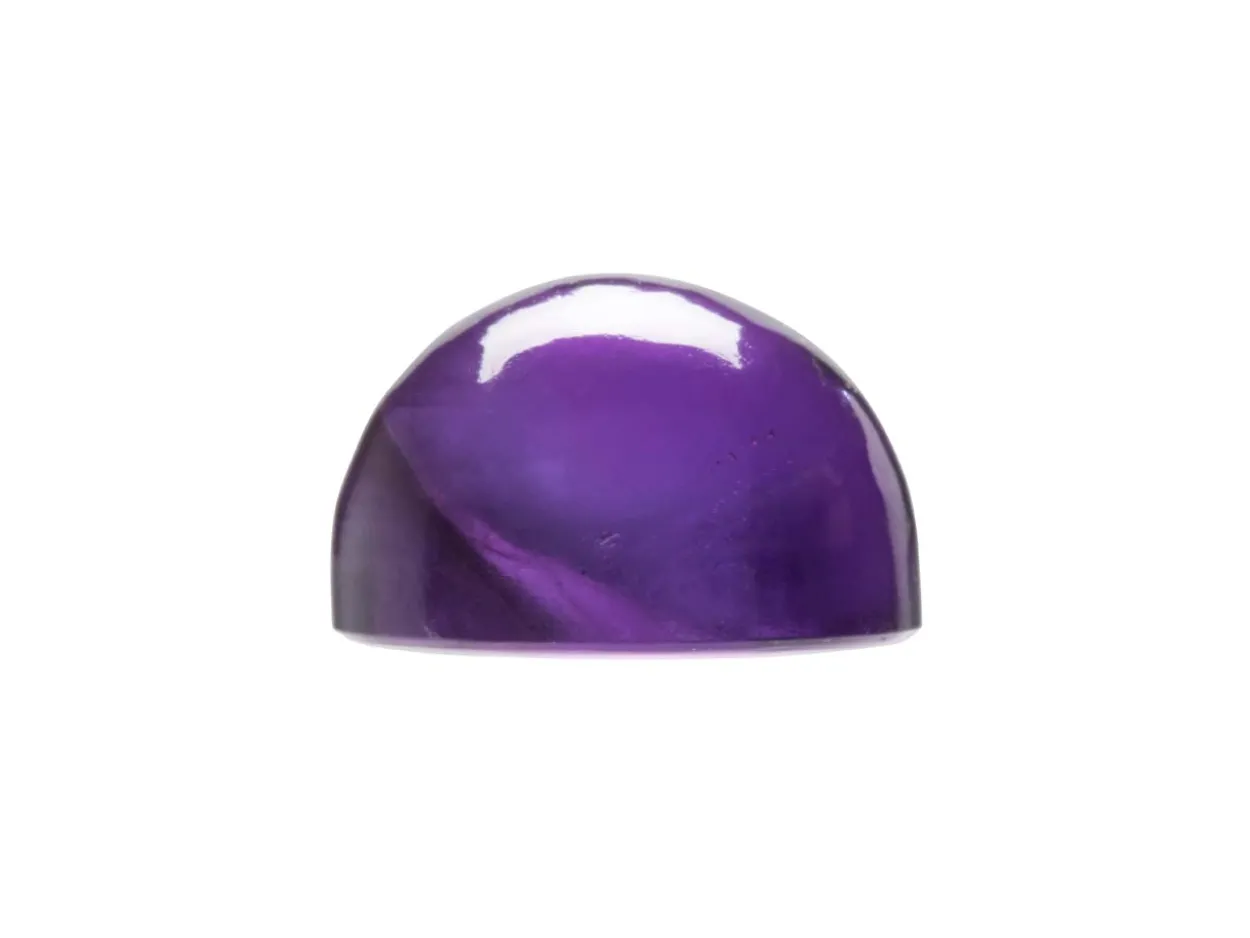 Amethyst, Round Cabochon, 10mm