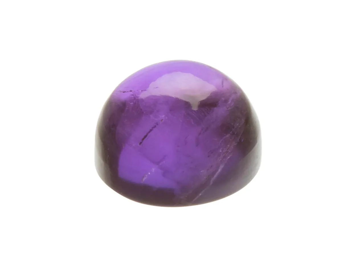 Amethyst, Round Cabochon, 10mm