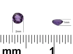Amethyst, Round, 2mm