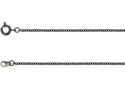 Antique Black 2.0mm Oval Trace Chain 18"/45cm Unhallmarked