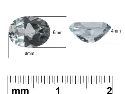 Aquamarine, Oval, 8x6mm