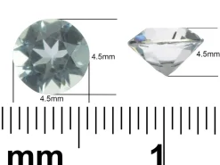 Aquamarine, Round, 4.5mm