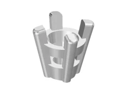 Argentium 4 Claw Double Gallery Collet 5mm Light