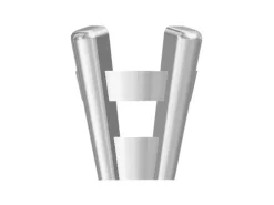 Argentium 4 Claw Double Gallery Collet 3mm Light