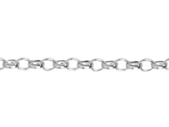 Argentium 960 2.4mm Oval Belcher Chain Loose Unhallmarked