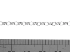 Argentium 960 2.4mm Oval Belcher Chain Loose Unhallmarked