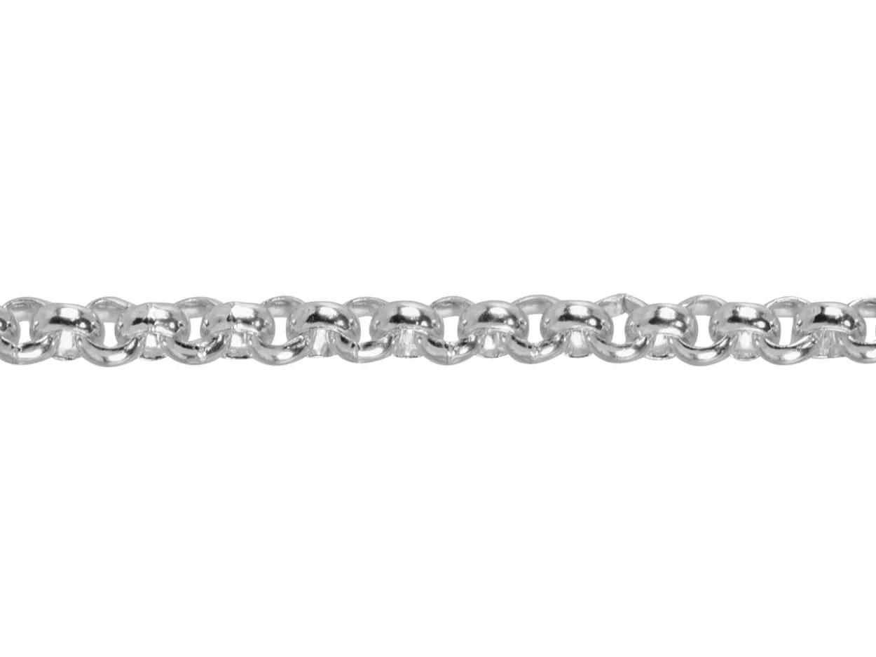 Argentium 960 2.3mm Round Belcher Chain Loose Unhallmarked