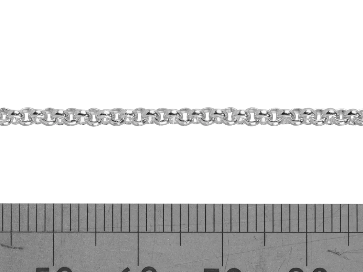 Argentium 960 2.3mm Round Belcher Chain Loose Unhallmarked