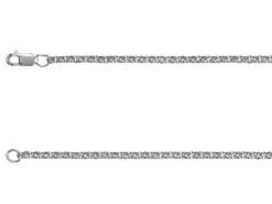 Argentium 960 2mm Round Belcher Chain 16"/40cm Unhallmarked