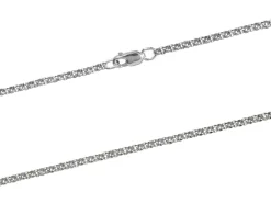 Argentium 960 2mm Round Belcher Chain 16"/40cm Unhallmarked