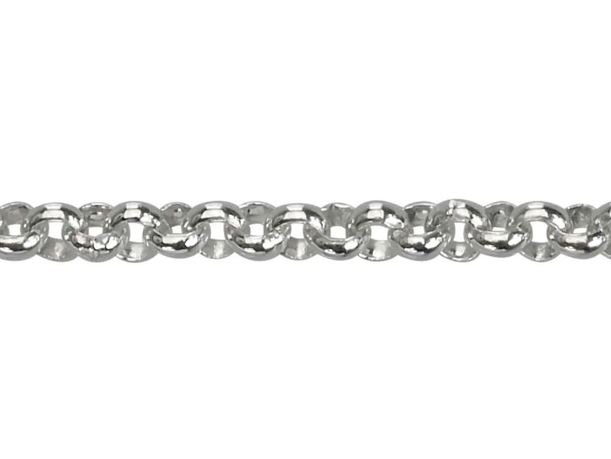 Argentium 960 2mm Round Belcher Chain 16"/40cm Unhallmarked