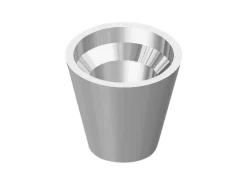 Argentium Plain Rubover Collet 6mm Heavy