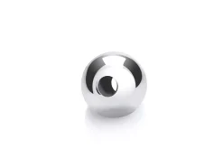 Argentium 960 Silver Beads Plain Round 3mm Pack of 20 2 Hole Bead