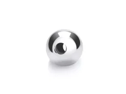 Argentium 960 Silver Beads Plain Round 4mm Pack of 20 2 Hole Bead