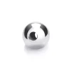Argentium 960 Silver Beads Plain Round 6mm Pack of 10 2 Hole Bead