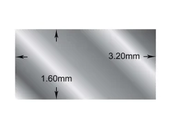 Argentium 940 Silver Rectangular Wire 3.2mm X 1.6mm