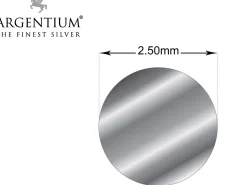 Argentium 940 Silver Round Wire 2.50mm