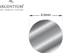 Argentium 940 Silver Round Wire 4.00mm