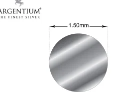 Argentium 940 Silver Round Wire 1.50mm