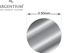 Argentium 940 Silver Round Wire 0.50mm