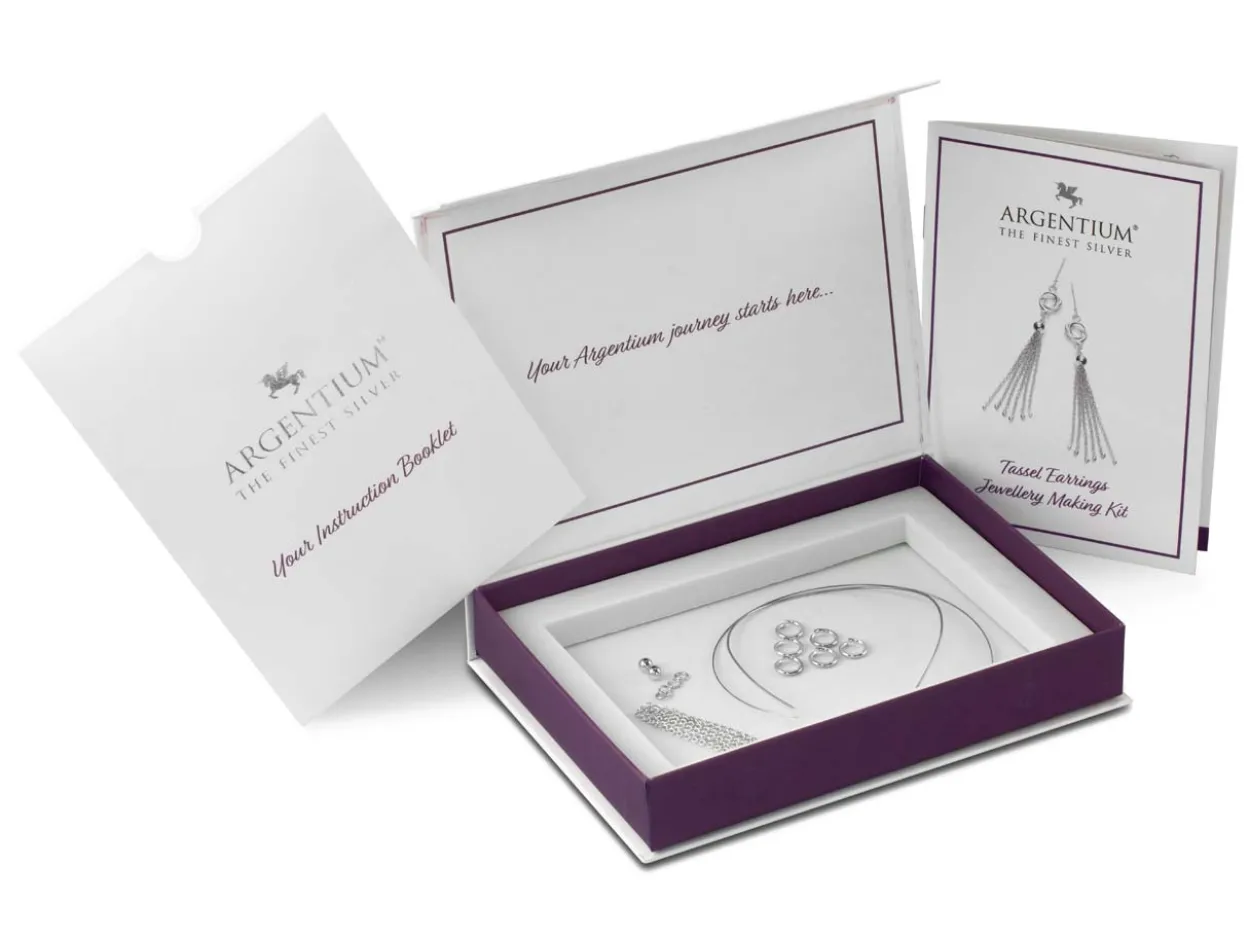Argentium Silver Tassel Earrings Kit