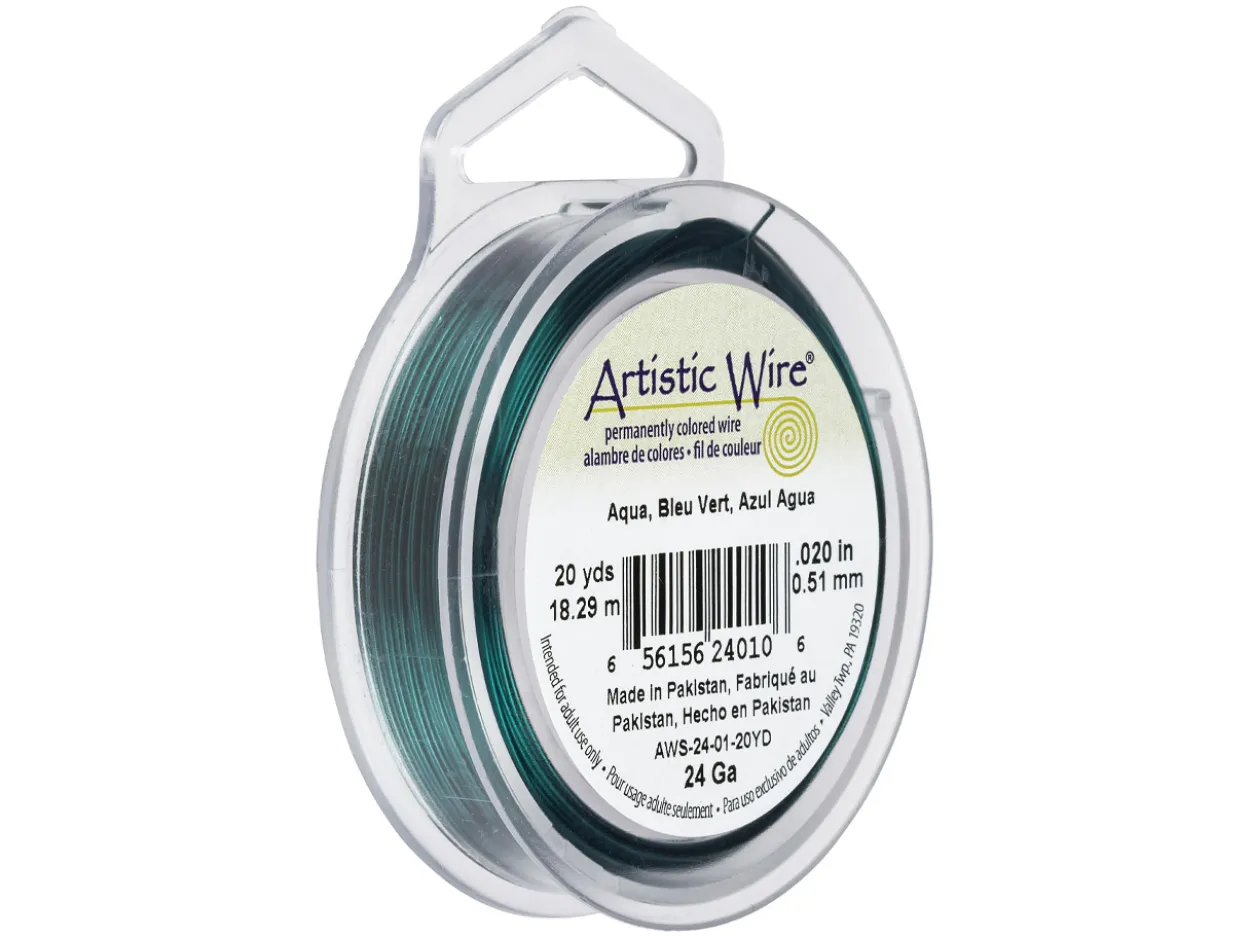 Beadalon Artistic Wire 24 Gauge Aqua 0.51mm X 18.2m