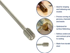 Bench Essentials By Cooksongold Cylinder Wax Burr 5.0mm