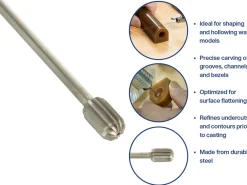 Bench Essentials By Cooksongold Cylinder Wax Burr 8.0mm