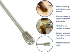 Bench Essentials By Cooksongold Pear Wax Burr 5.0mm