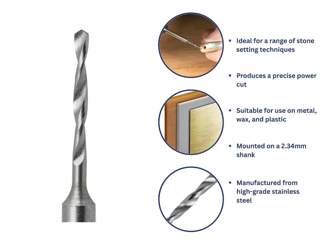 Bench Essentials By Cooksongold Shank Drill 2.30mm