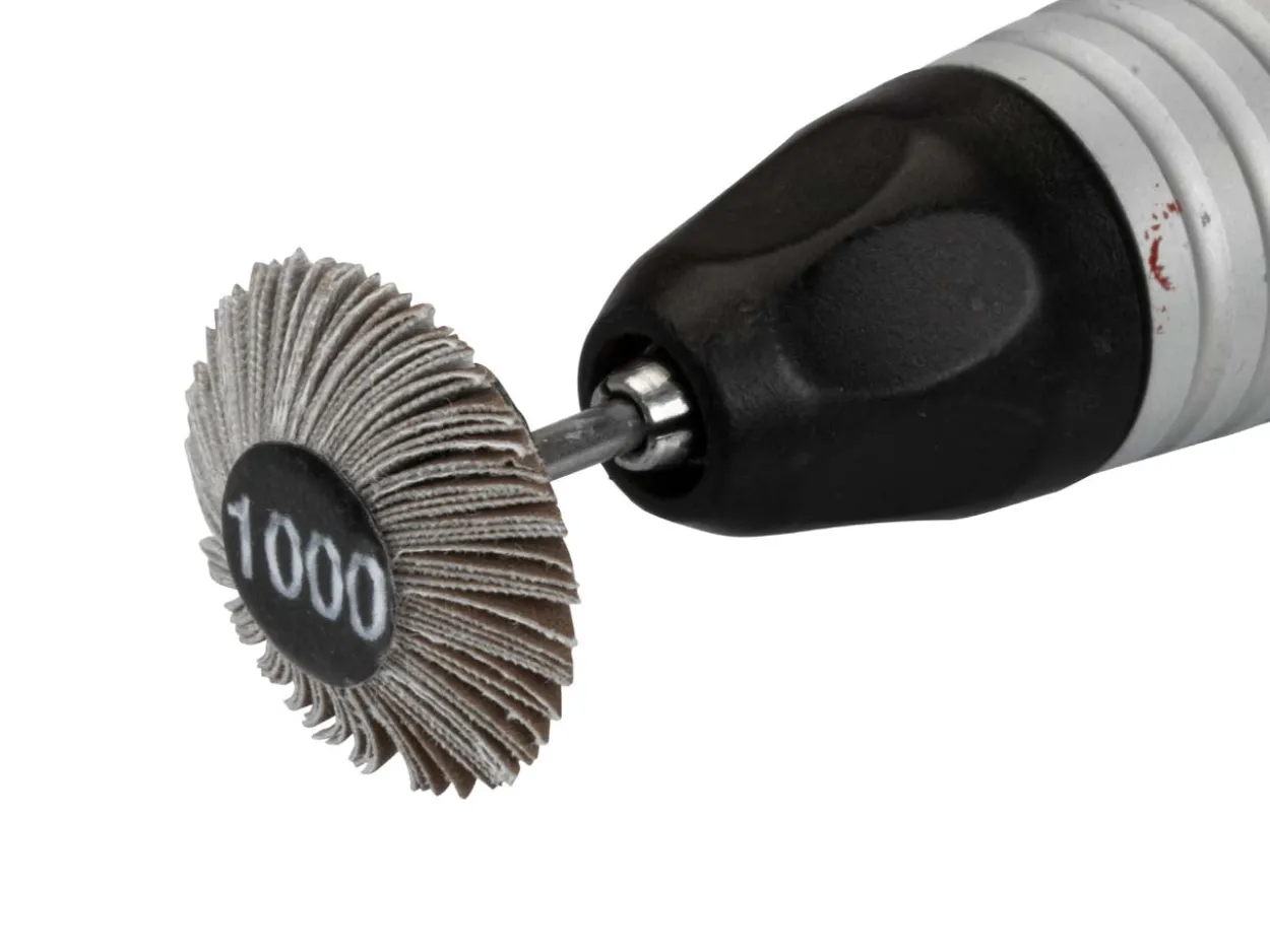 Bench Essentials By Cooksongold Emery Flap Wheel, Knife Edge, 1000 Grit