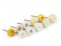 Bench Essentials By Cooksongold Buff Finishing Assorted Pendant Wheels, Set Of 10