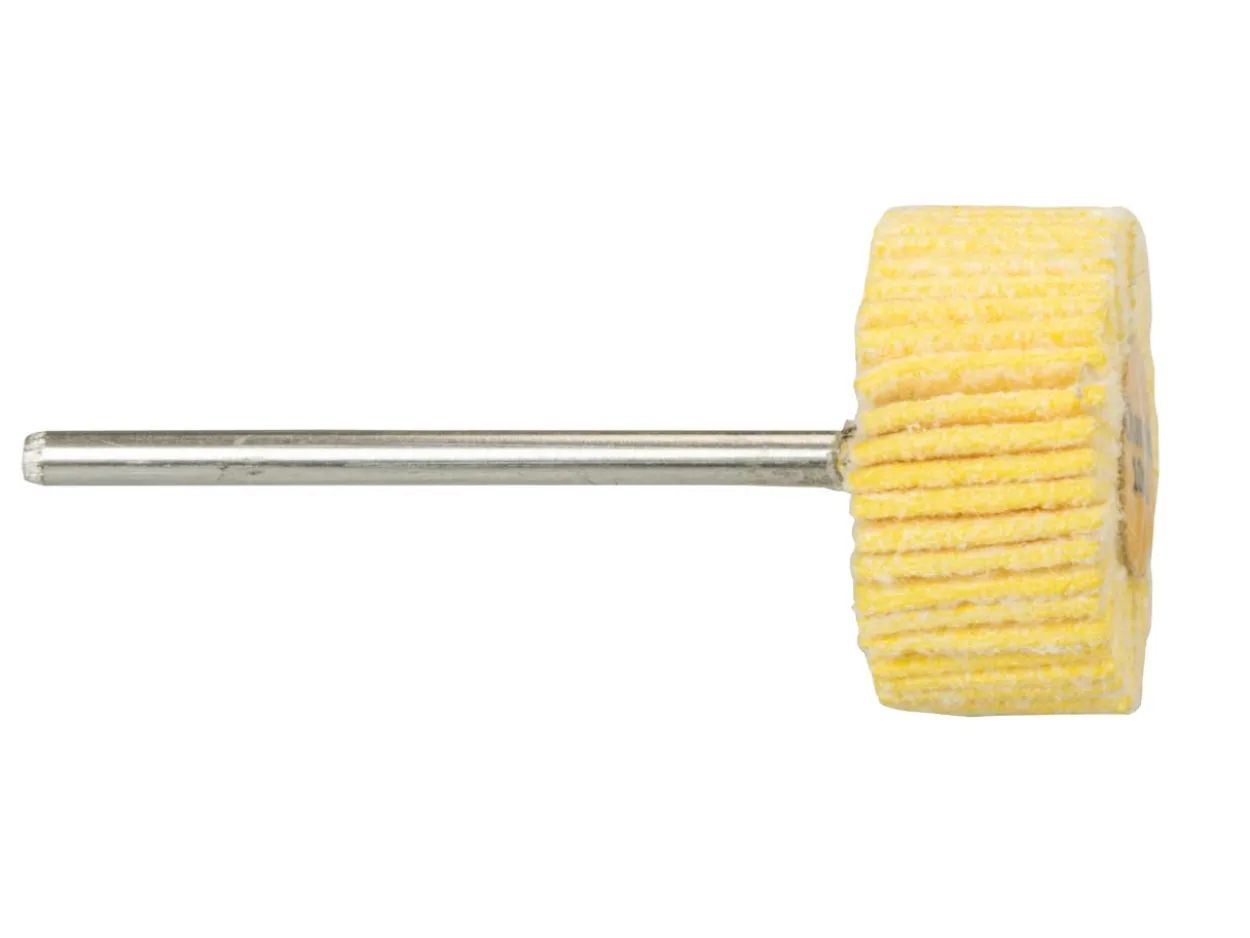 Bench Essentials By Cooksongold Chamois Flap Wheel, Mounted, 20mm X 10mm X 2.34mm Shank