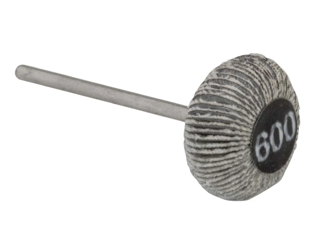 Bench Essentials By Cooksongold Emery Flap Wheel, Oval, 600 Grit