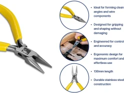 Bench Essentials By Cooksongold Chain Nose Pliers 130mm
