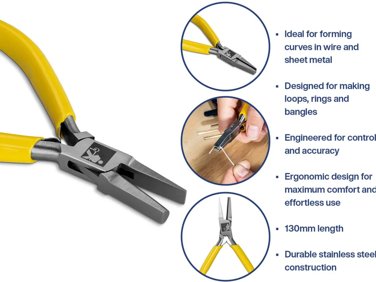 Bench Essentials By Cooksongold Half Round Pliers 130mm