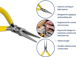 Bench Essentials By Cooksongold Long Nose Pliers 145mm