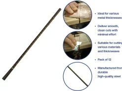 Bench Essentials By Cooksongold Saw Blades Grade 2, Bundle Of 12