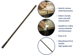 Bench Essentials By Cooksongold Saw Blades Grade 0, Bundle Of 12