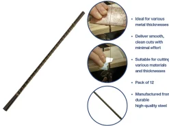 Bench Essentials By Cooksongold Saw Blades Grade 1, Bundle Of 12
