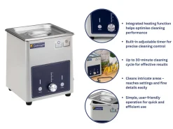 Bench Essentials By Cooksongold Ultrasonic 1.8 Litre Stainless Steel
