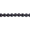 Black Agate Semi Precious Round Beads 6mm 16"/40cm Strand
